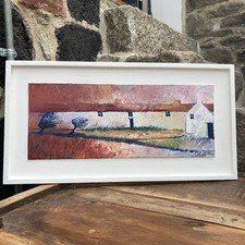 Original Oil Painting In The Style Of Cornish Artist John Piper.