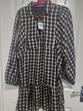 Primark Black White Dress Size