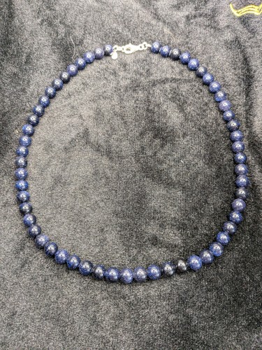 Blue sandstone beaded - sandstone, necklace