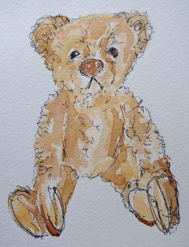 Watercolour painting steiff - watercolour,