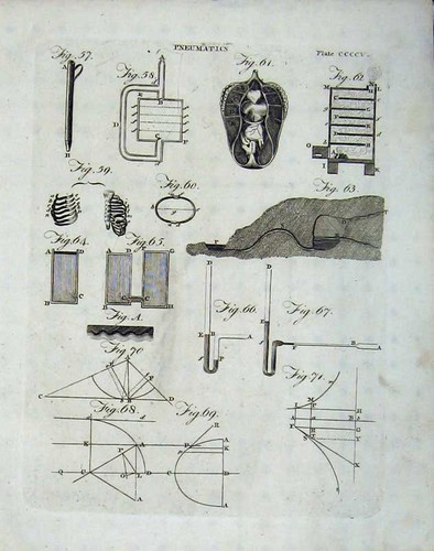 Original old antique print - original,