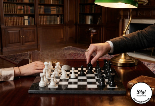 Marble onyx stone chess - marble,