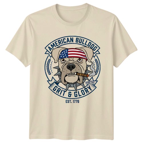 Funny american bulldog shirt - funny, t-shirt