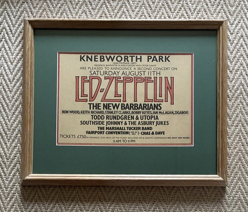 Led zeppelin original - led, framed