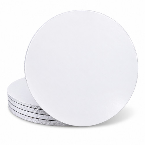 Round white masonite mdf cake - white,