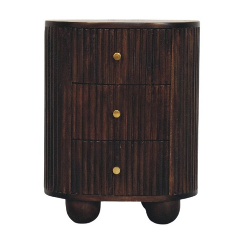 Solid wood curved fluted - solid,