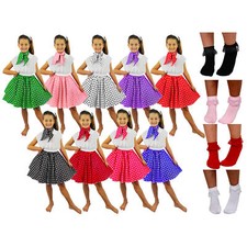 CHILD POLKA DOT SKIRT SCARF &