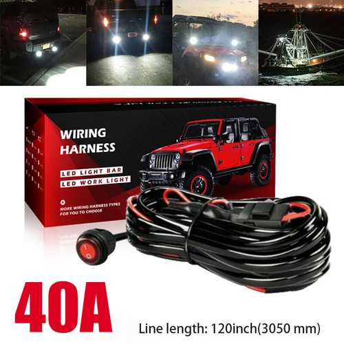 Led work light bar wiring - light, kit