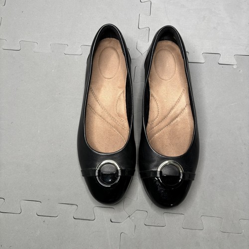 Clarks black leather - leather, neenah