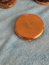 Vintage Gold-Tone Musical Powder Compact with Mirror and Working Mechanism 5#