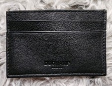 DUCHAMP Black LEATHER Men's CREDIT / Card Holder MINI WALLET ⭐Five Compartments⭐