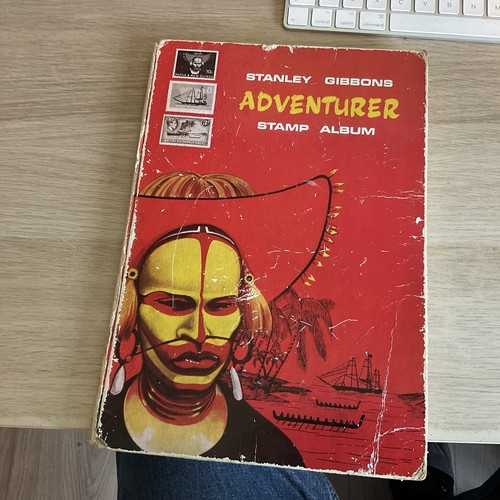 Vintage adventurer stamp - adventurer, album