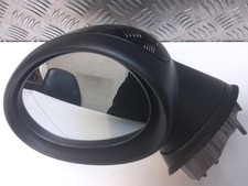 MINI R56 R58 2013 Left Nearside Door Wing Mirror Black Cover Cap 5 Wire 2755637