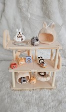 KIKI Meow Apartment Series Toys Cute Kawaii Miniature Rabbit Kittens. Cat Posts
