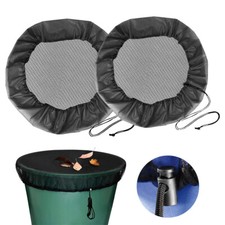 Adjustable Rain Barrel Mesh Cover Water Butt Net for Outdoor Rain Barrel Cover.