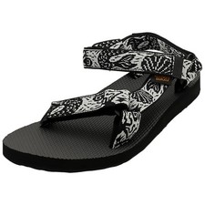 Teva Original Universal Womens Walking Sandals in Black White - 6 UK