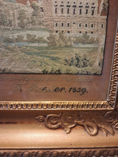 Antique 1839 framed - antique, tapestry