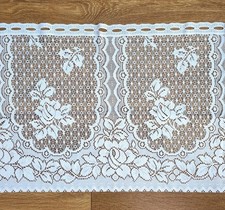 W204in Vintage Panel Kitchen Net Floral Curtain | Café, Cottage, Shabby Chic