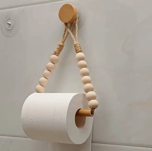 Wooden drill toilet paper - no,