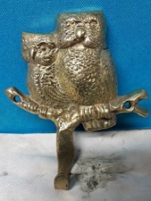 Vintage Brass Pair of Owls On
