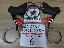 NEW +  NOS PAIR SRAM FORCE Carbon 10 x 2 speed SHIFTERS  (rim brakes) + NEW  (6)