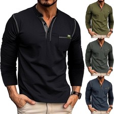 Men Casual Long Sleeve T-shirt