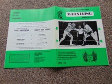 British wrestling programme (Dynamite Kid pictured, Cheltenham 6/12/79)