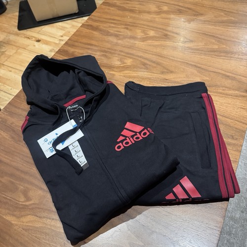 Adidas black full tracksuit - adidas,