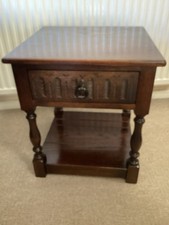 Vintage Jaycee Oak Side Table