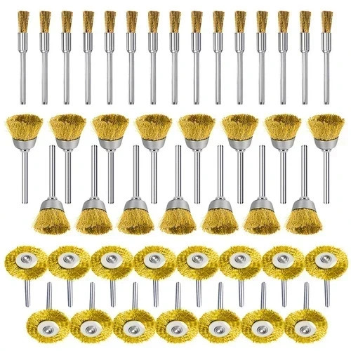 45pcs brass polishing - wire, cup