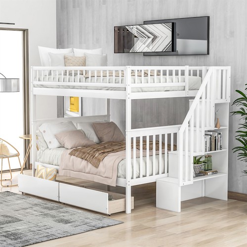 Wood full over bunk - wood, bed