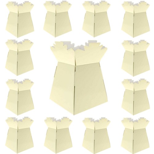 Cream florist bouquet box - cream,
