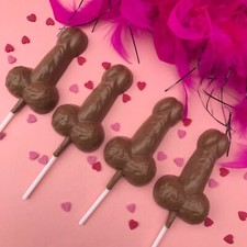 ORANGE/MINT 9cm CHOCOLATE WILLY/PENIS/VALENTINE/GIFT/HEN PARTY/ANN SUMMERS