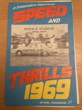 Stock Car Programme Spedeworth Ipswich 15-6-1969