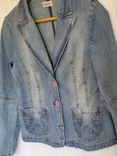 Topshop moto denim blazer - topshop,