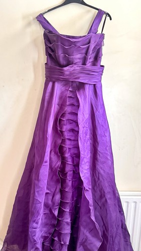Vibrant purple chiffon - purple, ruffles