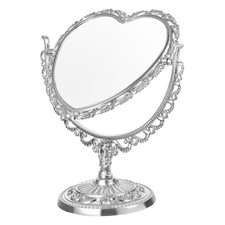 Heart Shaped Cosmetic Mirror Simple and Lovely Aesthetic Magnifying Mirror, R...