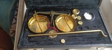 Miniature Balance Scale Set – Velvet Case – Vintage Style