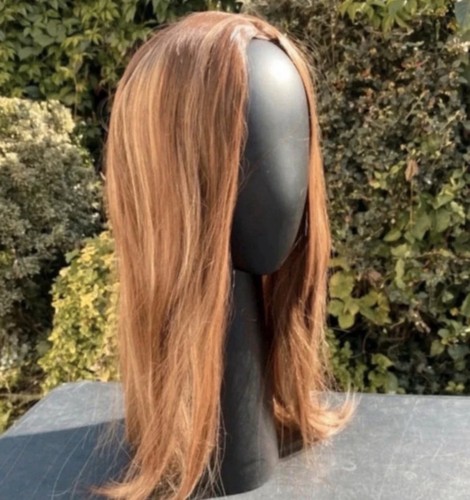 Wig long straight - straight, synthetic