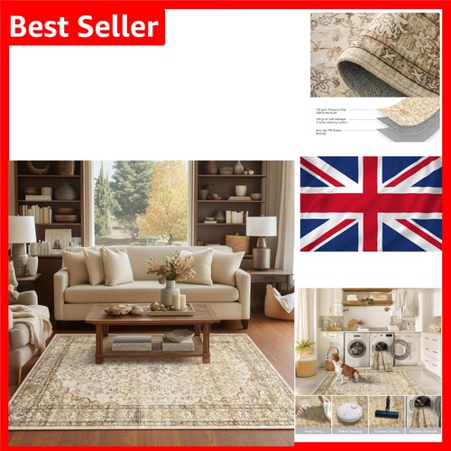 Boho beige rug 160x230cm large - boho,