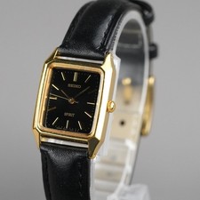 SEIKO 4N21-5190 Quartz Vintage 1996 Women's Watch Gold 20mm NewBattery New Band