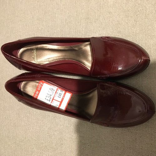 Women clarks leather shoes - women's,