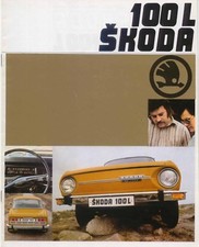 Skoda S100 L Saloon 1974-77 Original UK Sales Brochure
