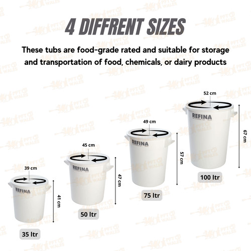 Mixing bucket large 125 ltr - mixing,