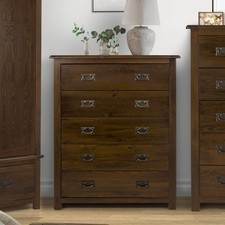 Boston 5 Drawer Chest, Dark