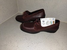 Easy B Women's Shoes Brown Lace Up Air Bubble Sole Wide Fit Size 5