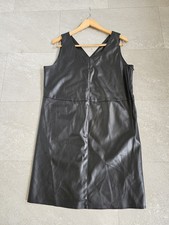 Woman's black, faux leather
