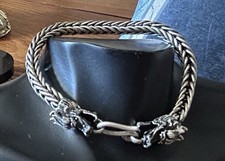 Dragon Headed Chain 925 Silver Chain Bracelet