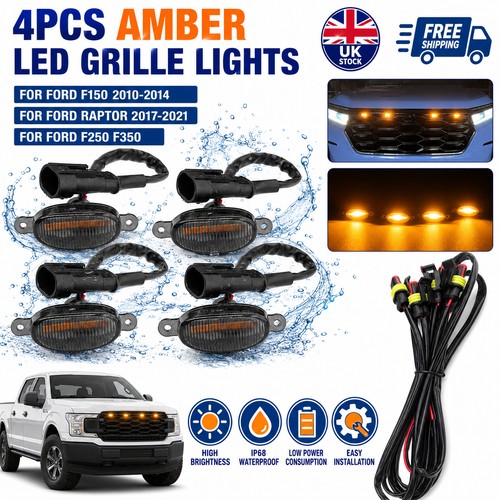 4pcs amber led - grille, lights