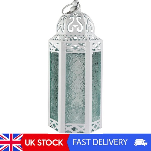 White moroccan candle lantern - white,